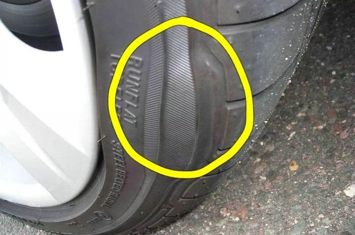 輪胎鼓了個(gè)小包還能開多久