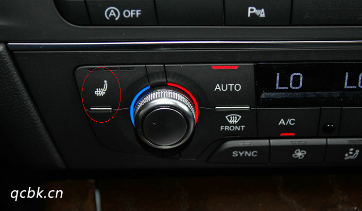 奧迪A6座椅加熱開關在哪