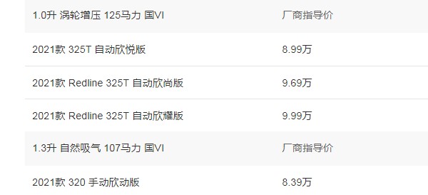 科沃茲2021款報價及圖片 2021款科沃茲售價8萬