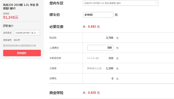 東風(fēng)風(fēng)光3300報價，在售風(fēng)光330報價4萬起