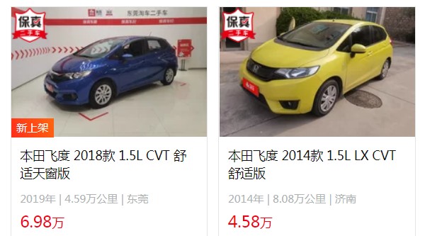 飛度自動(dòng)擋最便宜多少錢(qián) 自動(dòng)擋最便宜7萬(wàn)一輛(分期首付2萬(wàn))