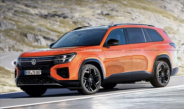 尺寸直逼大型SUV！全新一代大眾途昂假想圖曝光：2026年有望推出