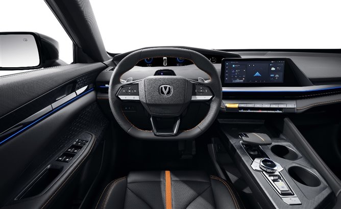 E:\長安圖片\【媒體資料夾】“經(jīng)典煥新，有你真好”長安汽車春季煥新發(fā)布會\產(chǎn)品圖片素材\第二代UNI-V\UNI-V美圖\原子灰\內(nèi)飾\長安UNI-V-原子灰主駕駛方向盤 3000.jpg