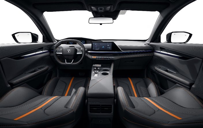 E:\長安圖片\【媒體資料夾】“經(jīng)典煥新，有你真好”長安汽車春季煥新發(fā)布會\產(chǎn)品圖片素材\第二代UNI-V\UNI-V美圖\原子灰\內(nèi)飾\長安UNI-V-原子灰正大內(nèi) 3000.jpg