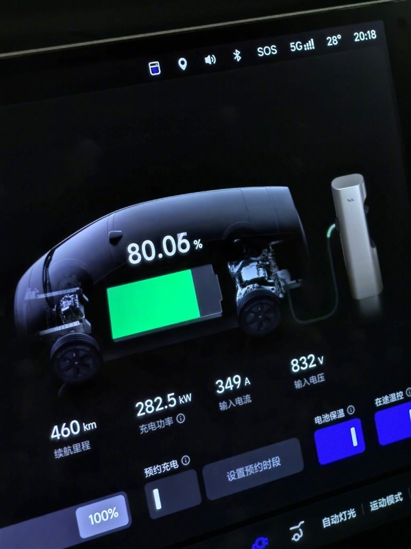 博主實測理想MEGA充電功率跑到522kW 11分鐘充電75%直呼太爽了