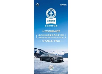 成功挑戰(zhàn)吉尼斯最高海拔差，長(zhǎng)安啟源A07實(shí)力驚人